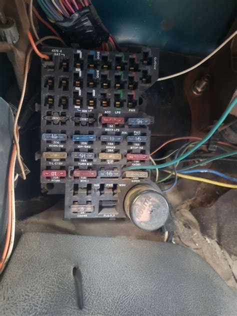 92 gmc fuse box cover 