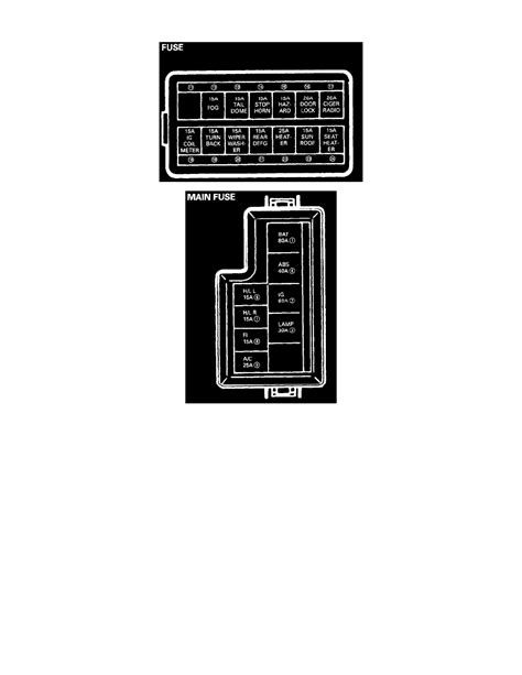 92 suzuki sidekick fuse box diagram 