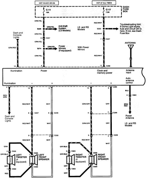 95 Isuzu Radio Wiring Diagram