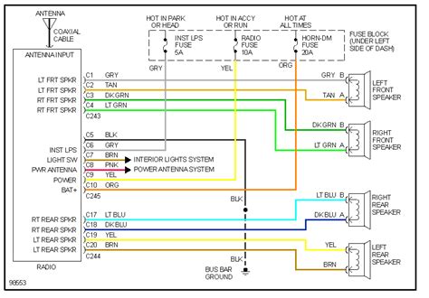 95 chevy silverado stereo wiring diagram 