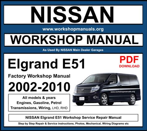 9658 9658 New 2014 Quest Elgrand Minivan Service Workshop Shop Reapir Fsm Manual Pdf Download