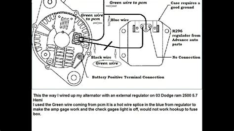 97 dodge alternator wiring 