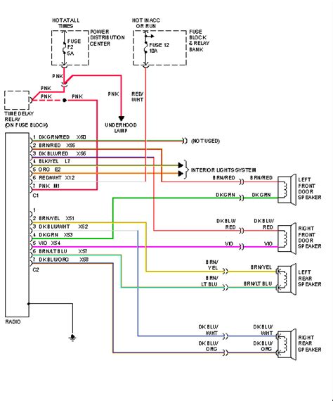 97 dodge dakota stereo wiring diagram 