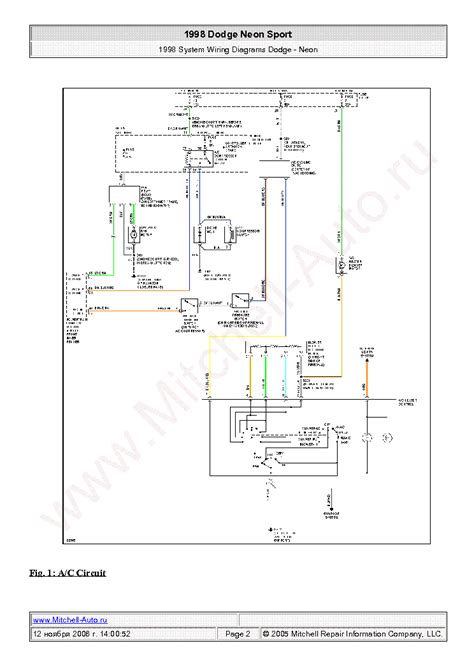 97 dodge neon wiring schematic 