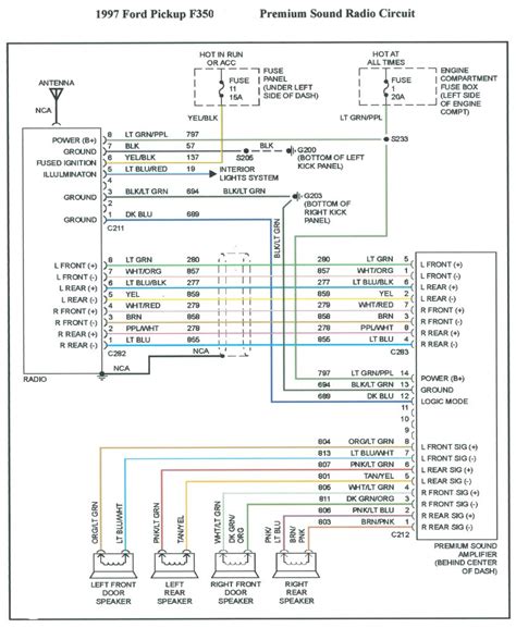 97 f350 stereo wiring diagram 