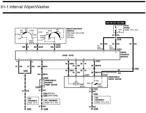 97 ford ranger windshield washer wiring diagram 