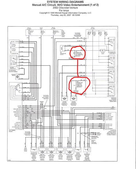 99 Chevrolet Venture Fuel Pump Wiring Diagrams