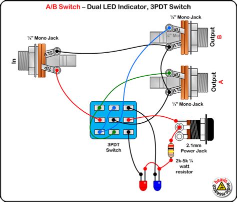 A B Switch Guitar Wiring Schematic