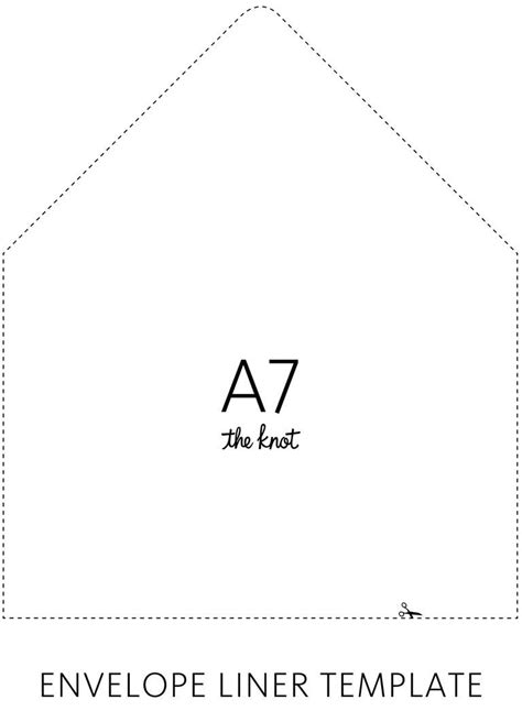 A7 Envelope Liner Template Free