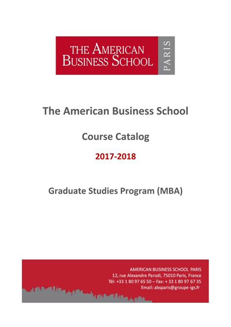 Abac Course Catalog 2017 2018