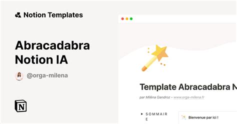 Abracadabra Template