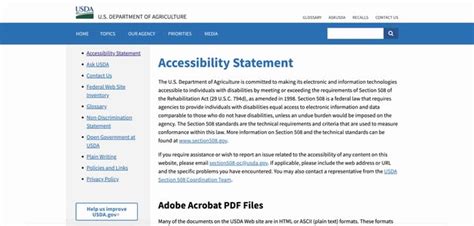 Accessibility Statement Template