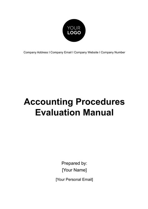 Accounting Practice Procedures Manual