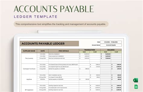Accounts Payable Template In Excel
