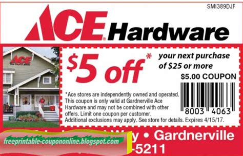 Ace Hardware Printable Coupon
