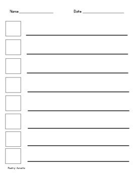 Acrostic Poem Blank Template