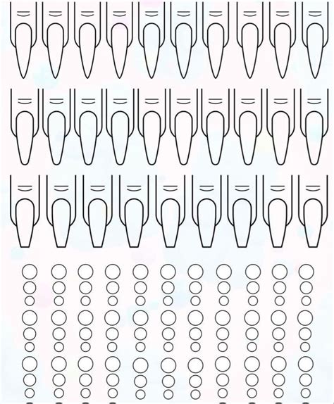 Acrylic Nail Template