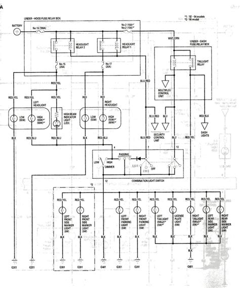 Acura Headlight Wiring Diagram