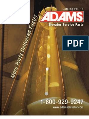 Adams Elevator Parts Catalog