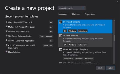 Add Project Template To Project Visual Studio 2013