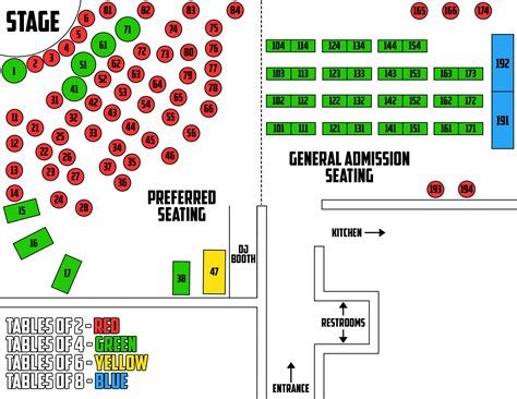 Addison Improv Seating Chart
