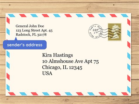 Address Writing Template