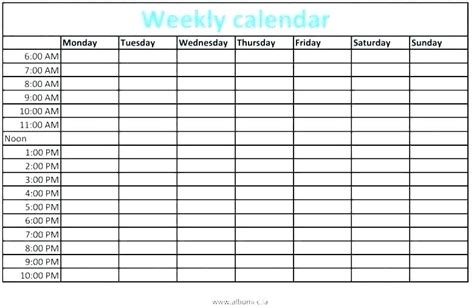 Adhd Calendar Printable