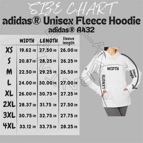 Adidas Hoodie Size Chart