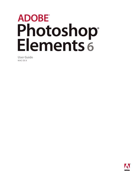 Adobe Photoshop Elements 6 Instruction Manual
