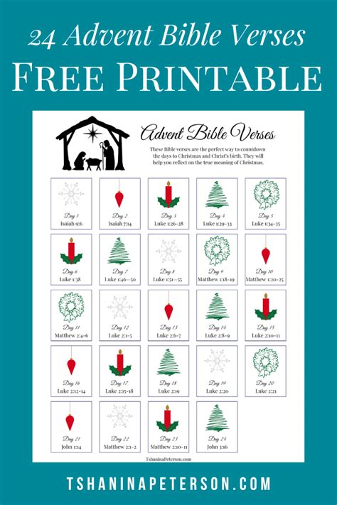 Advent Verses Printable