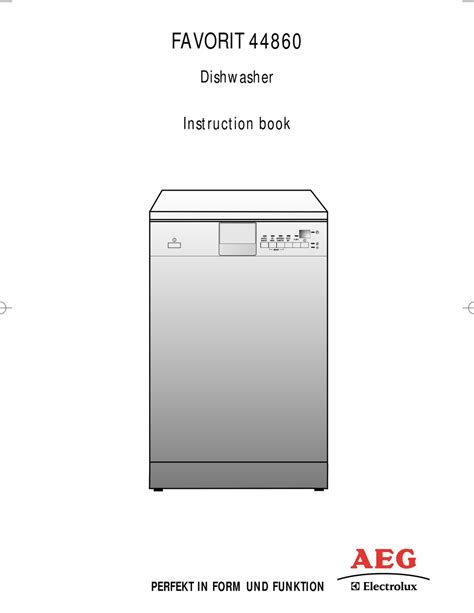 Aeg Electrolux Favorit Sensorlogic Dishwasher Manual