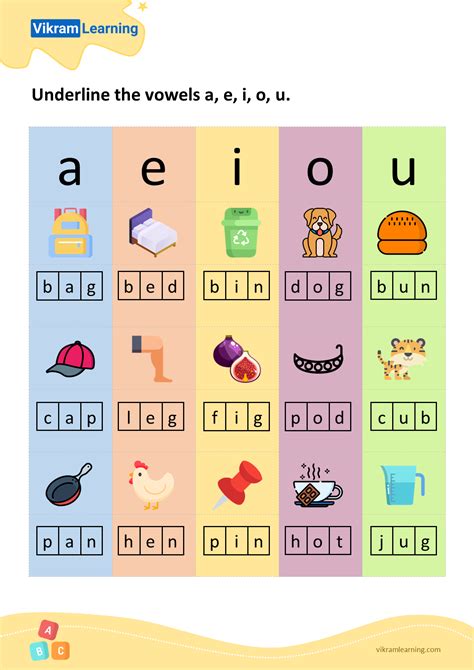 Aeiou Vowels Worksheets Free Printable With Answers