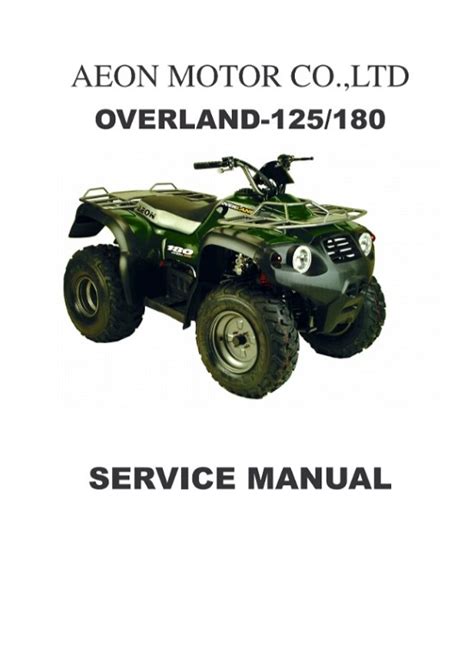 Aeon Overland 125 180 Factory Service Repair Manual Pdf