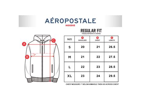 Aeropostale Guys Size Chart