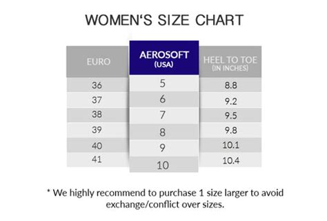 Aerosoles Size Chart