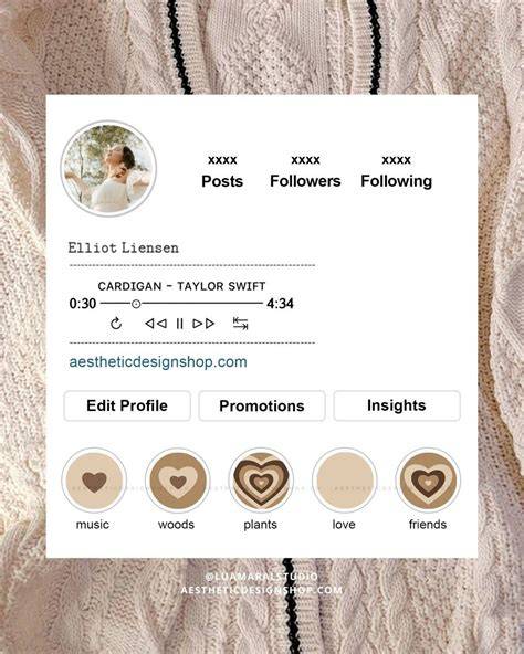 Aesthetic Instagram Bio Template Copy And Paste