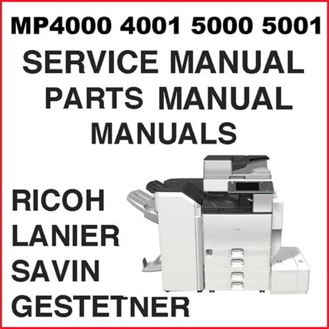 Aficio Mp4001 Aficio Mp5001 Service Manual Parts List