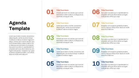 Agenda Slides Template