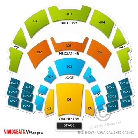 Agua Caliente Seating Chart