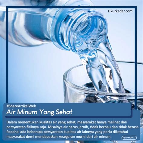 Air Minum Bersih Sehat Berguna untuk Kesehatan