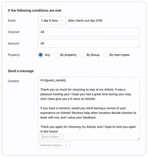 Airbnb Message Templates