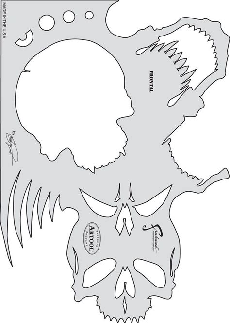 Airbrush Skull Templates