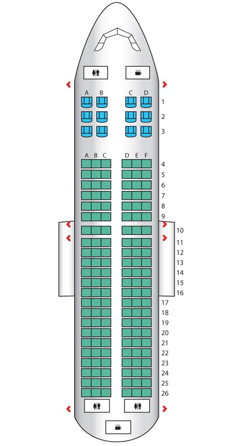 Aircraft A320 Seating Chart