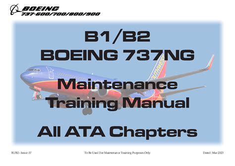 Aircraft Maintenance Manual Chapters Of Boeing 737 300