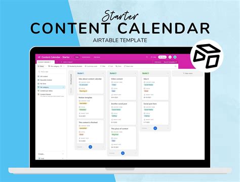 Airtable Content Calendar Template