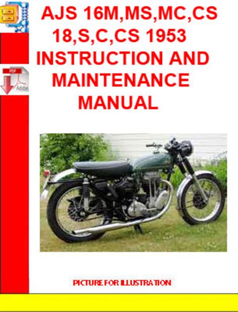 Ajs 16 18 20 31 31cs 31csr Service Manual 1962