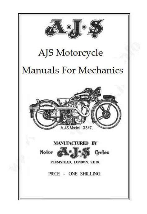 Ajs Matchless Motorcycle Manuals Archive For Mechanics