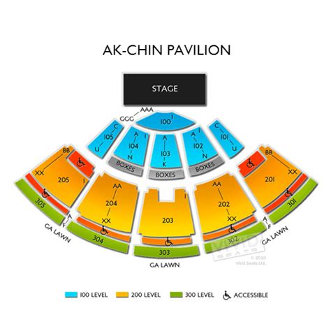 Ak Chin Pavilion Phoenix Az Seating Chart