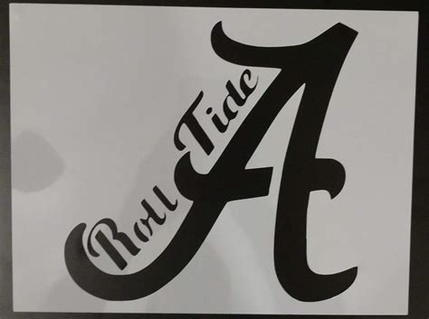 Alabama A Printable Stencil