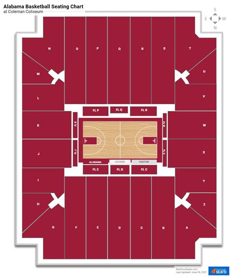 Alabama Basketball Seating Chart